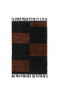 Bonne Choice Ferm Living Mara Knotted Rug - L - Black/Chocolate