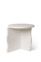 Bonne Choice Ferm Living Mineral Sculptural Table - Bianco Curia
