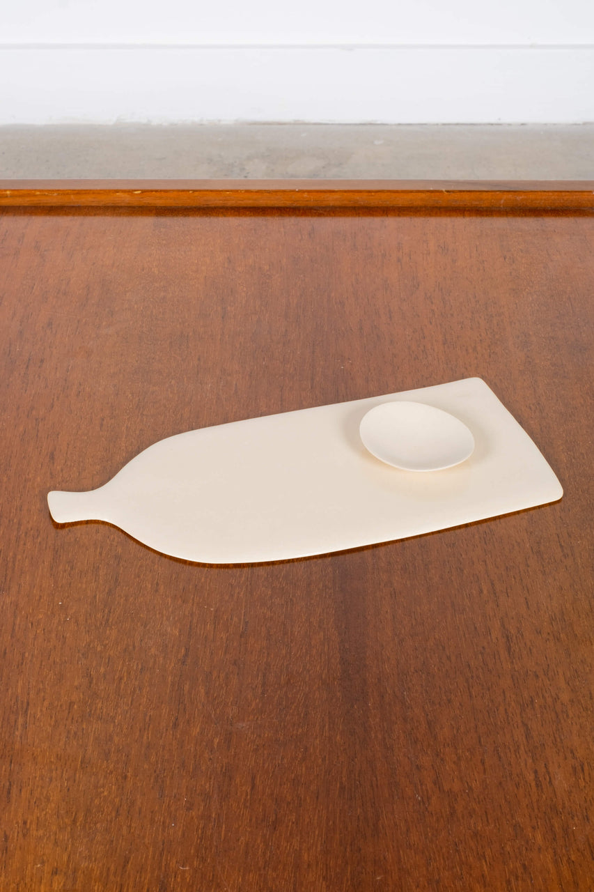 Medium Board + Flake Bowl Kogevina Ceramics, front angled view