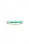 Set of 2 Large Plates, Azure with Green Pepper Ottolenghi Serax, front view