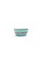 Small Bowl, Azure Swirl with Red Stripes Ottolenghi Serax, front side view
