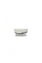 Small Bowl, White Swirl with Blue Stripes Ottolenghi Serax, side view