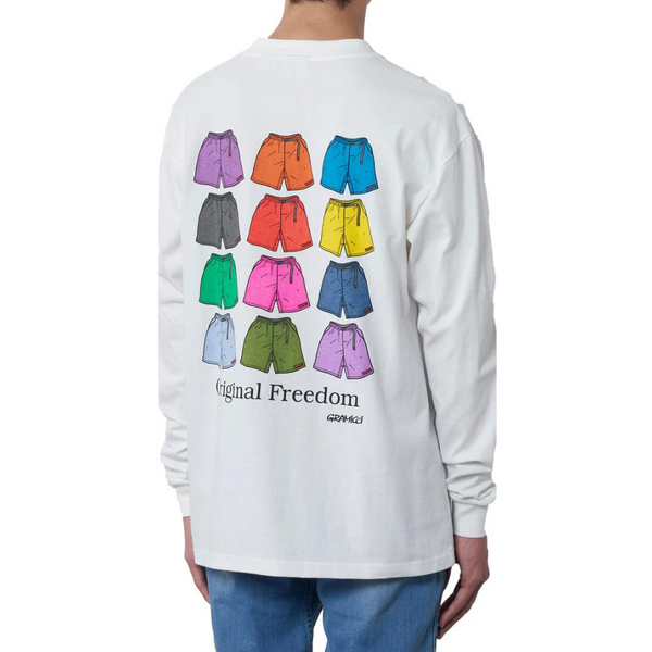 Drake General Store - Gramicci Unisex Short L/S Tee - White