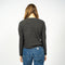 Women's Long Sleeved Relaxed Fit Tee - Charcoal