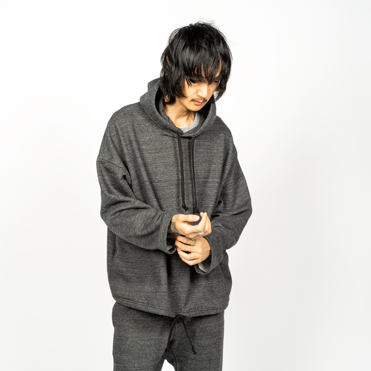 Unisex Poncho Hoodie - Charcoal