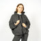 Unisex Poncho Hoodie - Charcoal