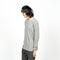 Men's Long Sleeved Relaxed Fit Tee - Polka Dot Greymix