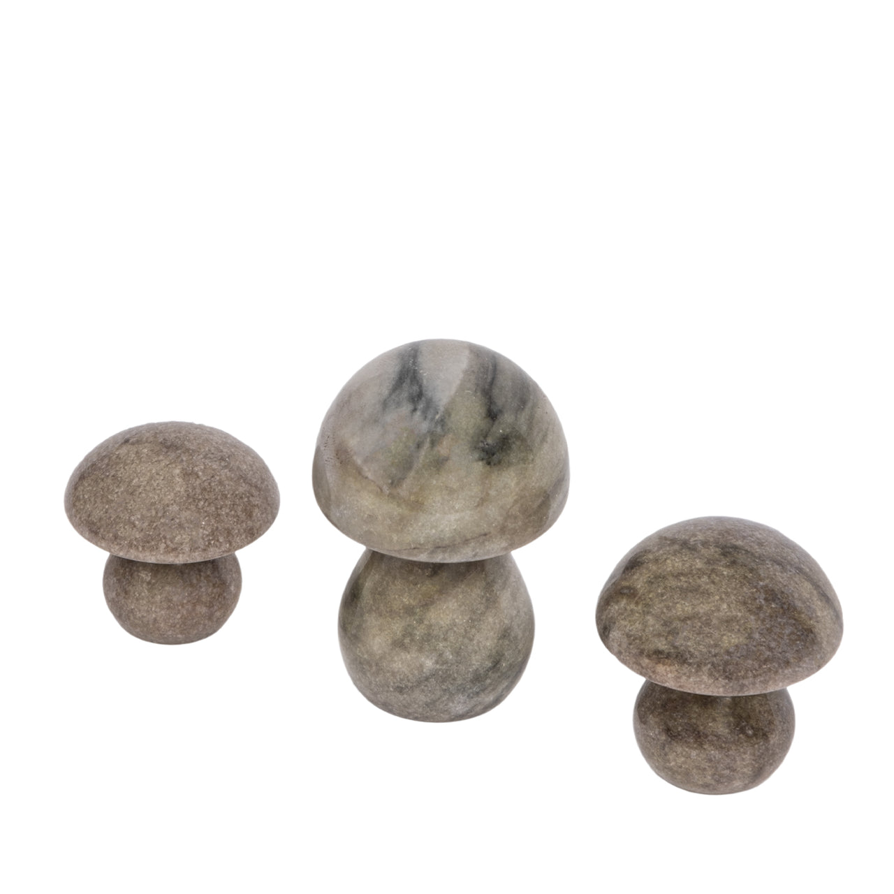 Stone Mushroom Trio - Green