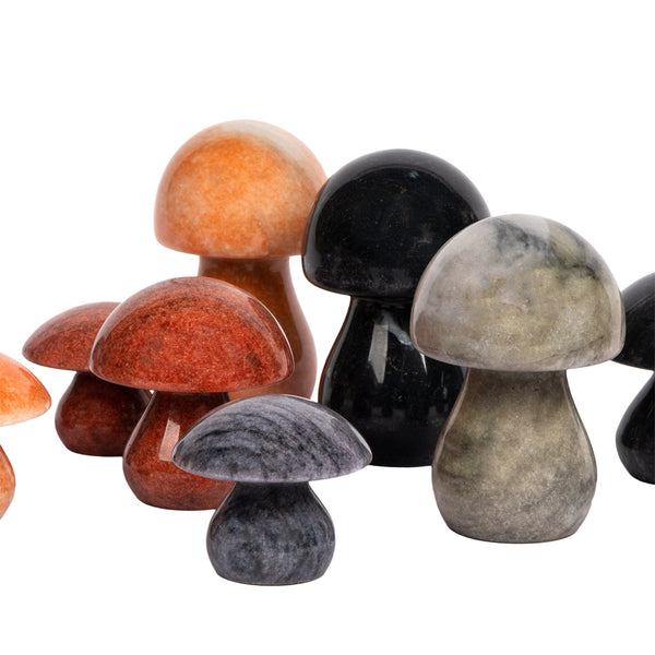 Stone Mushroom Trio - Black
