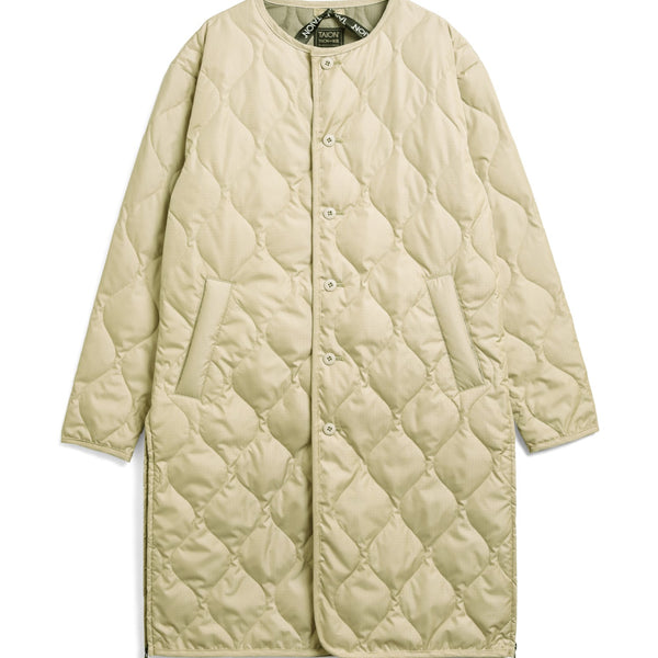 Drake General Store - TAION Military Crew Neck Down Coat - Cream