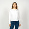 Women's Long Sleeved Relaxed Fit Tee - White