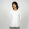 Men's Long Sleeved Relaxed Fit Tee - White